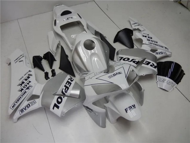 Loja Carenagem Moto Honda CBR 600RR 05-06 - Prata Branco Preto Repsol Loja Carenagem Moto Honda CBR 600RR 05-06 - Prata Branco Preto Repsol