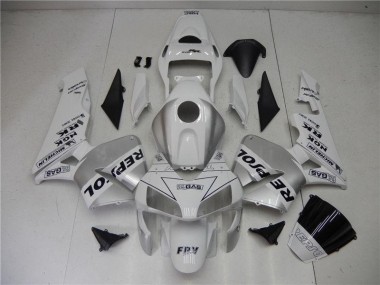 Loja Carenagem Moto Honda CBR 600RR 05-06 - Prata Branco Preto Repsol