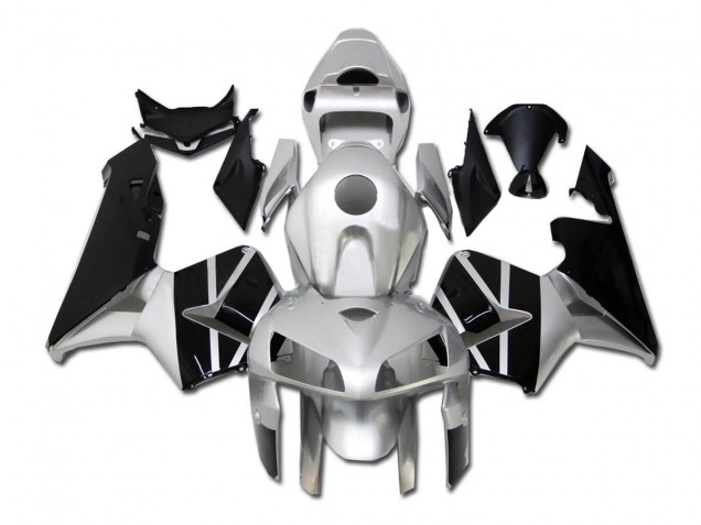 Loja Carenagem Moto Honda CBR 600RR 05-06 - Prata Preto Loja Carenagem Moto Honda CBR 600RR 05-06 - Prata Preto