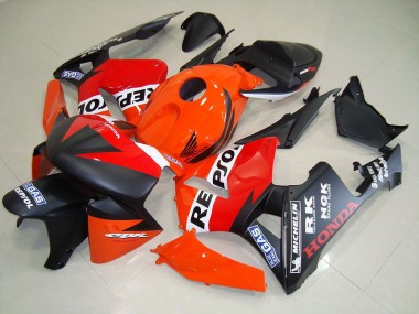 Loja Carenagem Moto Honda CBR 600RR 05-06 - Preto Fosco Repsol Corrida