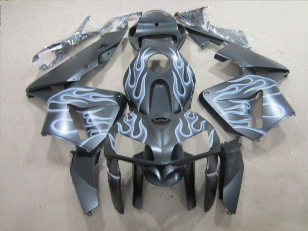 Loja Carenagem Moto Honda CBR 600RR 05-06 - Preto Prata Chama Loja Carenagem Moto Honda CBR 600RR 05-06 - Preto Prata Chama