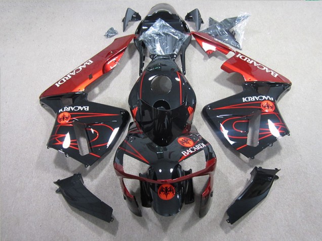 Loja Carenagem Moto Honda CBR 600RR 05-06 - Preto Vermelho BACARDI Loja Carenagem Moto Honda CBR 600RR 05-06 - Preto Vermelho BACARDI
