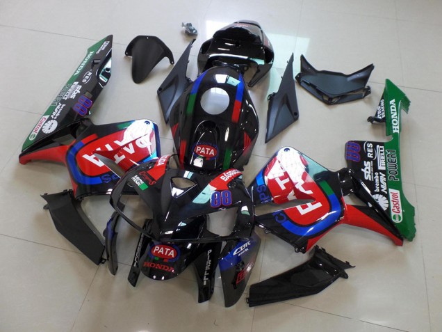 Loja Carenagem Moto Honda CBR 600RR 05-06 - Preto Vermelho Pata Loja Carenagem Moto Honda CBR 600RR 05-06 - Preto Vermelho Pata