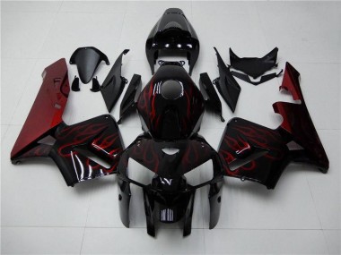 Loja Carenagem Moto Honda CBR 600RR 05-06 - Vermelho Chama Preto