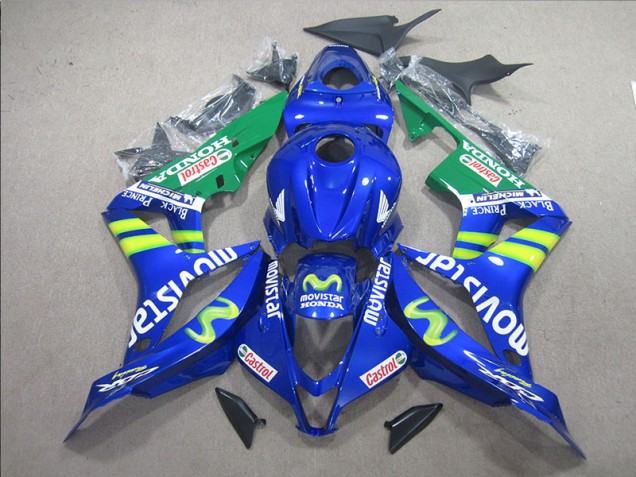 Loja Carenagem Moto Honda CBR 600RR 07-08 - Azul Branco Movistar Loja Carenagem Moto Honda CBR 600RR 07-08 - Azul Branco Movistar