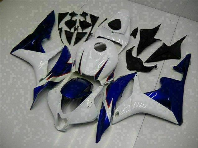 Loja Carenagem Moto Honda CBR 600RR 07-08 - Branco Azul Loja Carenagem Moto Honda CBR 600RR 07-08 - Branco Azul