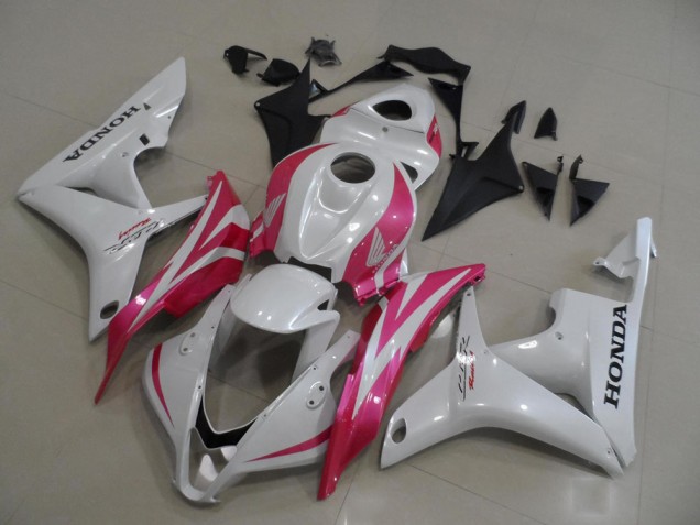 Loja Carenagem Moto Honda CBR 600RR 07-08 - Branco Pérola & Rosa Loja Carenagem Moto Honda CBR 600RR 07-08 - Branco Pérola & Rosa