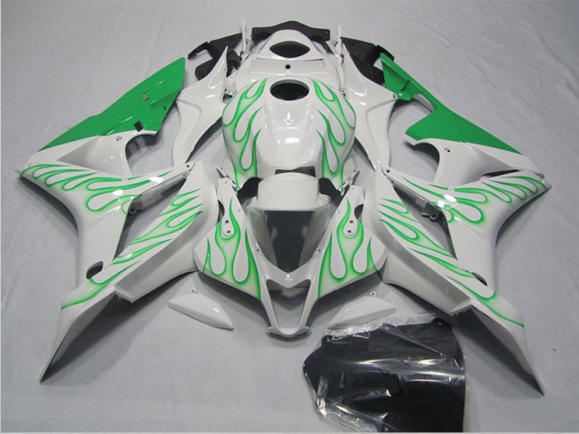Loja Carenagem Moto Honda CBR 600RR 07-08 - Branco Verde Chama Loja Carenagem Moto Honda CBR 600RR 07-08 - Branco Verde Chama