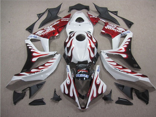 Loja Carenagem Moto Honda CBR 600RR 07-08 - Branco Vermelho Chama Tubarão Loja Carenagem Moto Honda CBR 600RR 07-08 - Branco Vermelho Chama Tubarão