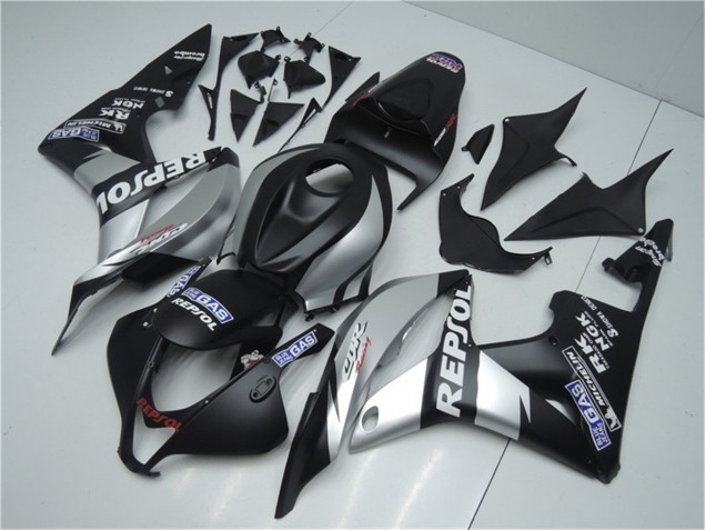 Loja Carenagem Moto Honda CBR 600RR 07-08 - Prata Repsol Preto Loja Carenagem Moto Honda CBR 600RR 07-08 - Prata Repsol Preto