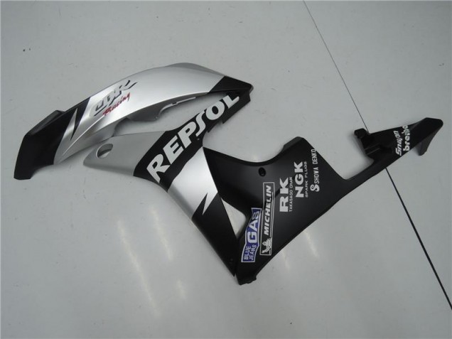 Loja Carenagem Moto Honda CBR 600RR 07-08 - Prata Repsol Preto Loja Carenagem Moto Honda CBR 600RR 07-08 - Prata Repsol Preto