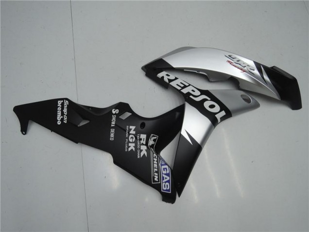 Loja Carenagem Moto Honda CBR 600RR 07-08 - Prata Repsol Preto Loja Carenagem Moto Honda CBR 600RR 07-08 - Prata Repsol Preto