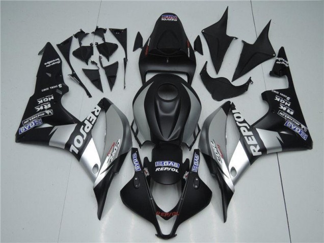 Loja Carenagem Moto Honda CBR 600RR 07-08 - Prata Repsol Preto Loja Carenagem Moto Honda CBR 600RR 07-08 - Prata Repsol Preto