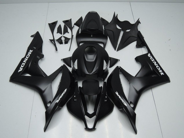 Loja Carenagem Moto Honda CBR 600RR 07-08 - Preto Fosco & Branco Adesivo Loja Carenagem Moto Honda CBR 600RR 07-08 - Preto Fosco & Branco Adesivo