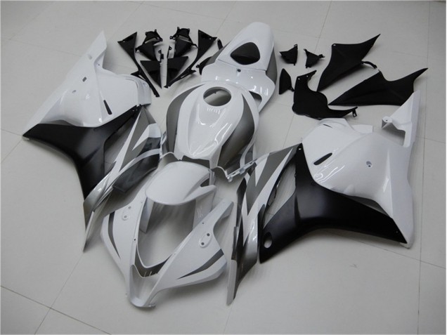 Loja Carenagem Moto Honda CBR 600RR 09-12 - Branco Prata Preto Loja Carenagem Moto Honda CBR 600RR 09-12 - Branco Prata Preto