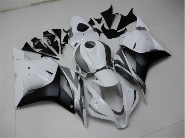 Loja Carenagem Moto Honda CBR 600RR 09-12 - Branco Prata Preto Loja Carenagem Moto Honda CBR 600RR 09-12 - Branco Prata Preto