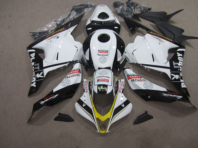 Loja Carenagem Moto Honda CBR 600RR 09-12 - Branco Preto DENSO RIZOMA Loja Carenagem Moto Honda CBR 600RR 09-12 - Branco Preto DENSO RIZOMA