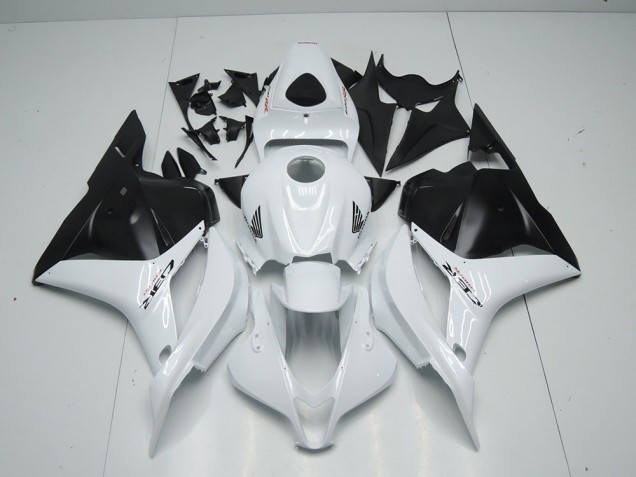 Loja Carenagem Moto Honda CBR 600RR 09-12 - Branco Preto Fosco Loja Carenagem Moto Honda CBR 600RR 09-12 - Branco Preto Fosco