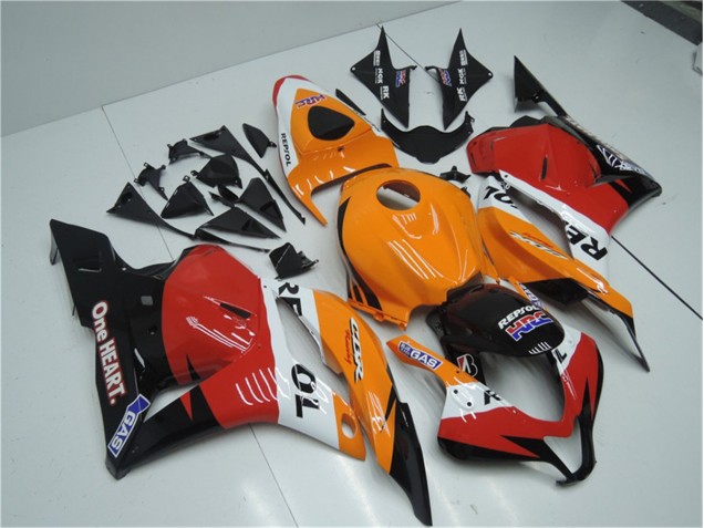 Loja Carenagem Moto Honda CBR 600RR 09-12 - Laranja Vermelho Preto Repsol Loja Carenagem Moto Honda CBR 600RR 09-12 - Laranja Vermelho Preto Repsol