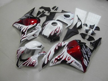 Loja Carenagem Moto Honda CBR 600RR 09-12 - Vermelho Preto Chama