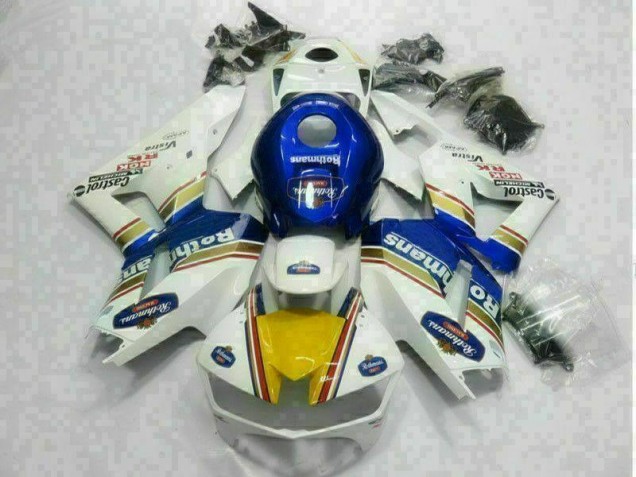 Loja Carenagem Moto Honda CBR 600RR 13-21 - Branco Azul Loja Carenagem Moto Honda CBR 600RR 13-21 - Branco Azul