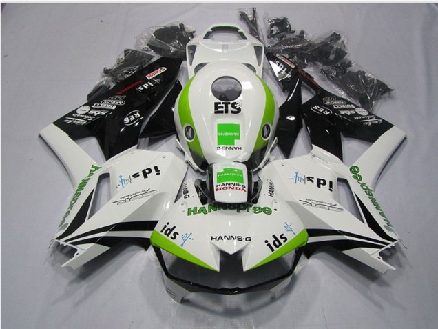 Loja Carenagem Moto Honda CBR 600RR 13-21 - Branco Verde Hannspree ETS Loja Carenagem Moto Honda CBR 600RR 13-21 - Branco Verde Hannspree ETS