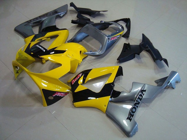 Loja Carenagem Moto Honda CBR 900RR 929 00-01 - Amarelo Prata Loja Carenagem Moto Honda CBR 900RR 929 00-01 - Amarelo Prata