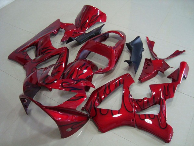 Loja Carenagem Moto Honda CBR 900RR 929 00-01 - Vermelho Preto Chama Loja Carenagem Moto Honda CBR 900RR 929 00-01 - Vermelho Preto Chama
