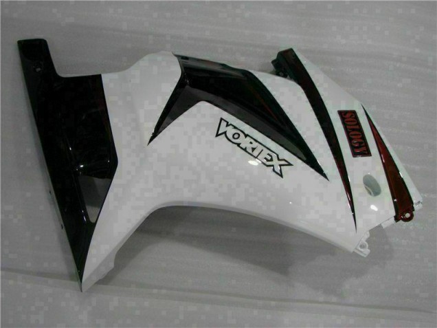 Loja Carenagem Moto Kawasaki EX250 08-12 - Branco Preto Loja Carenagem Moto Kawasaki EX250 08-12 - Branco Preto