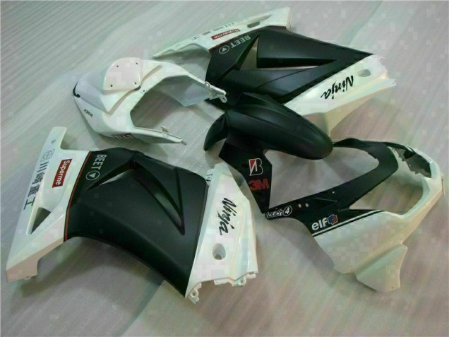 Loja Carenagem Moto Kawasaki EX250 08-12 - Branco Preto Ninja 3M Loja Carenagem Moto Kawasaki EX250 08-12 - Branco Preto Ninja 3M