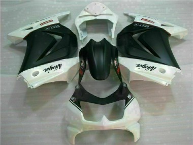 Loja Carenagem Moto Kawasaki EX250 08-12 - Branco Preto Ninja 3M
