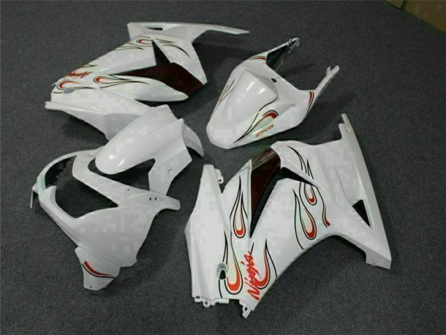 Loja Carenagem Moto Kawasaki EX250 08-12 - Branco Vermelho Loja Carenagem Moto Kawasaki EX250 08-12 - Branco Vermelho