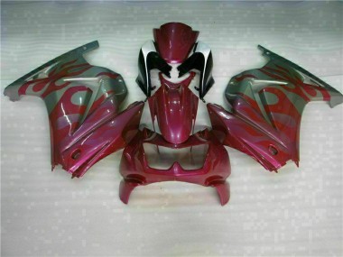Loja Carenagem Moto Kawasaki EX250 08-12 - Roxo Vermelho