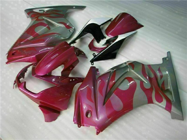 Loja Carenagem Moto Kawasaki EX250 08-12 - Roxo Vermelho Loja Carenagem Moto Kawasaki EX250 08-12 - Roxo Vermelho