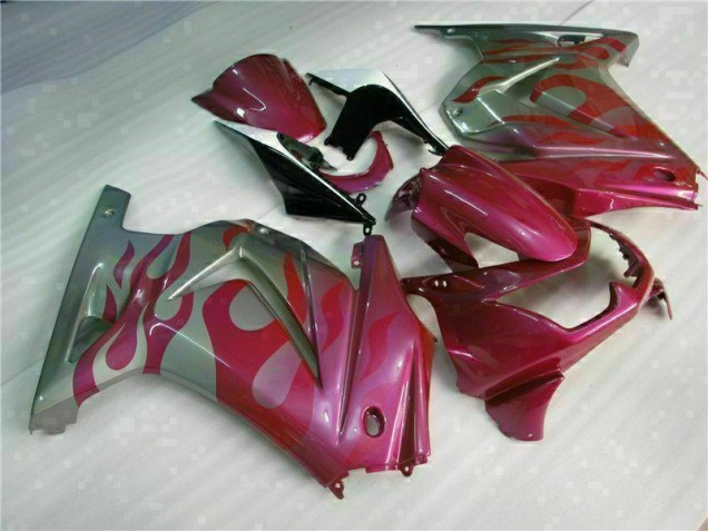 Loja Carenagem Moto Kawasaki EX250 08-12 - Roxo Vermelho Loja Carenagem Moto Kawasaki EX250 08-12 - Roxo Vermelho