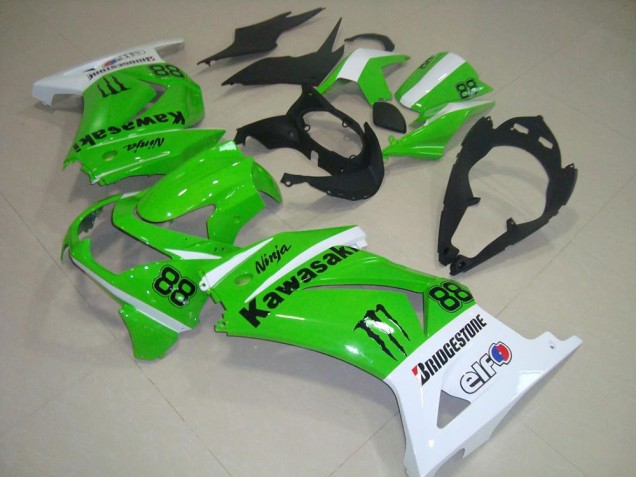 Loja Carenagem Moto Kawasaki ZX 250R 08-12 - Verde & Branco Loja Carenagem Moto Kawasaki ZX 250R 08-12 - Verde & Branco