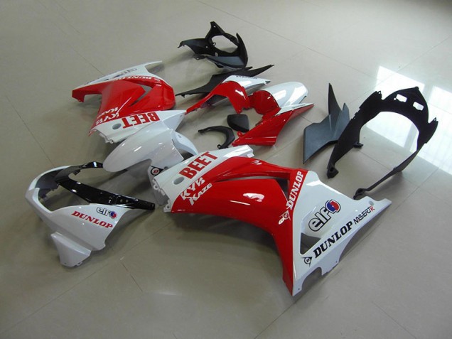 Loja Carenagem Moto Kawasaki ZX 250R 08-12 - Vermelho Branco BEET Loja Carenagem Moto Kawasaki ZX 250R 08-12 - Vermelho Branco BEET