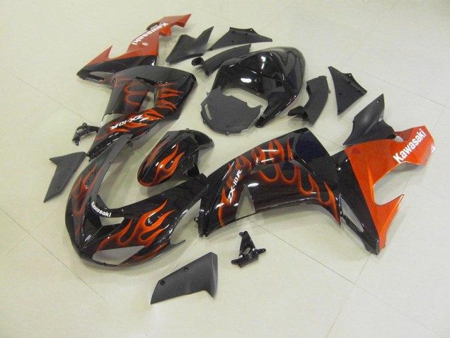 Loja Carenagem Moto Kawasaki ZX10R 06-07 - Laranja Chama Loja Carenagem Moto Kawasaki ZX10R 06-07 - Laranja Chama