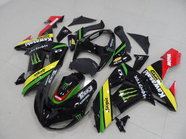 Loja Carenagem Moto Kawasaki ZX10R 06-07 - Preto Amarelo Monster Loja Carenagem Moto Kawasaki ZX10R 06-07 - Preto Amarelo Monster