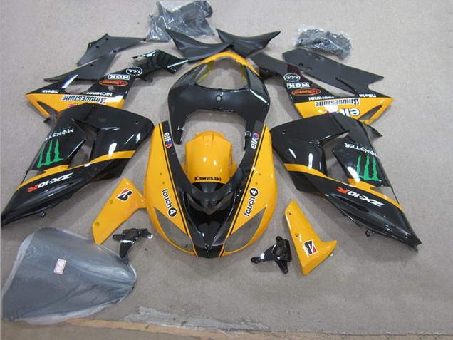 Loja Carenagem Moto Kawasaki ZX10R 06-07 - Preto Amarelo Touch4 Monster Loja Carenagem Moto Kawasaki ZX10R 06-07 - Preto Amarelo Touch4 Monster