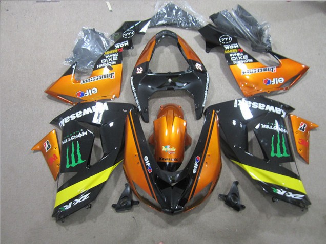 Loja Carenagem Moto Kawasaki ZX10R 06-07 - Preto Laranja Monster Loja Carenagem Moto Kawasaki ZX10R 06-07 - Preto Laranja Monster