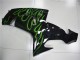 Loja Carenagem Moto Kawasaki ZX10R 06-07 - Preto Verde Chama Loja Carenagem Moto Kawasaki ZX10R 06-07 - Preto Verde Chama