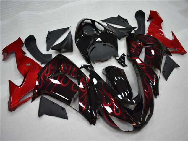 Loja Carenagem Moto Kawasaki ZX10R 06-07 - Vermelho Chama Loja Carenagem Moto Kawasaki ZX10R 06-07 - Vermelho Chama
