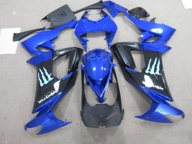 Loja Carenagem Moto Kawasaki ZX10R 08-10 - Preto Azul Monster Loja Carenagem Moto Kawasaki ZX10R 08-10 - Preto Azul Monster