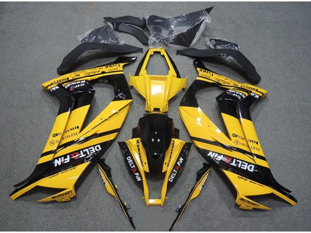Loja Carenagem Moto Kawasaki ZX10R 11-15 - Amarelo Preto Delt Fin