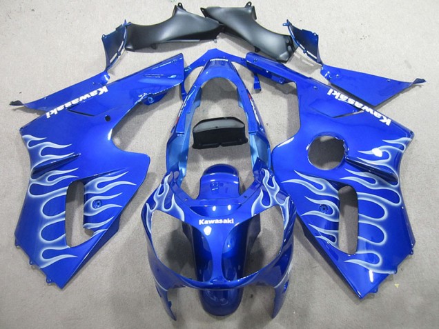 Loja Carenagem Moto Kawasaki ZX12R 00-01 - Azul Branco Chama Loja Carenagem Moto Kawasaki ZX12R 00-01 - Azul Branco Chama