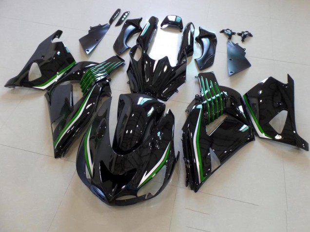 Loja Carenagem Moto Kawasaki ZX14R ZZR 1400 06-11 - Preto Brilhante & Verde Line Loja Carenagem Moto Kawasaki ZX14R ZZR 1400 06-11 - Preto Brilhante & Verde Line