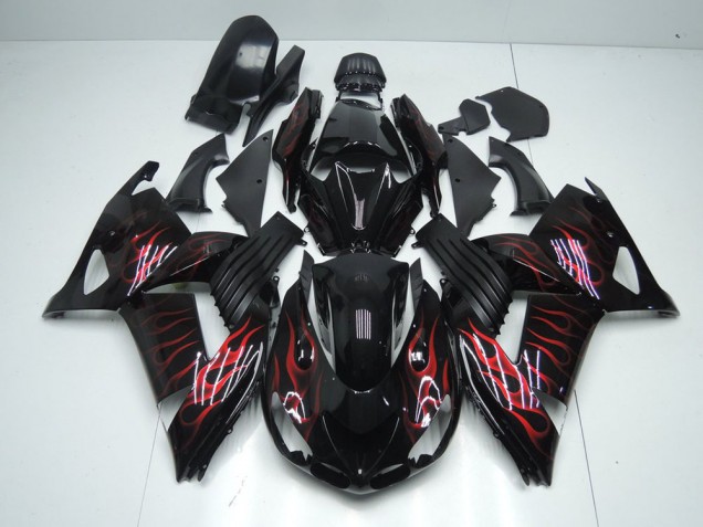 Loja Carenagem Moto Kawasaki ZX14R ZZR 1400 12-21 - Vermelho Chama Loja Carenagem Moto Kawasaki ZX14R ZZR 1400 12-21 - Vermelho Chama