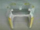 Loja Carenagem Moto Kawasaki ZX6R 00-02 - Branco Amarelo Chama Loja Carenagem Moto Kawasaki ZX6R 00-02 - Branco Amarelo Chama