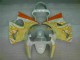 Loja Carenagem Moto Kawasaki ZX6R 00-02 - Branco Amarelo Chama Loja Carenagem Moto Kawasaki ZX6R 00-02 - Branco Amarelo Chama